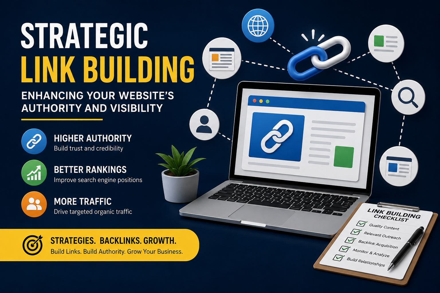 Strategic Link Building: Enhancing Your Website’s Authority and Visibility